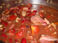 Cooking Smokey Bean Soup Picture