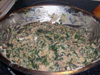 Turkey Meatballs Florentine the MEatballs all mixed up Picture