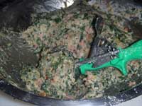 Turkey Meatballs Florentine Forming the Meatballs Picture