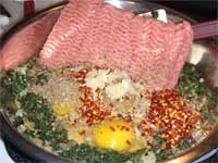 Turkey Meatballs Florentine  Ingredients Picture