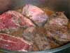 Cajun Stew, Browning the Meat, Picture